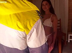 Brunette Squirts Hard While Mastering Huge Cock