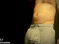 BWC Daddy Muscular Barefoot Bedroom Close-Up Cumshot Compilation