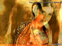 sweet indian milf brunette teases with erotic nude striptease undressing her sensual curves