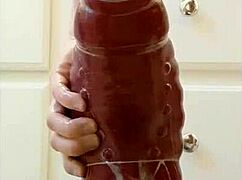 xl flint and sleipnir pounding with that monster condom stretch