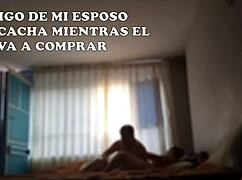 amigo climbs into bed while esposo leaves for training