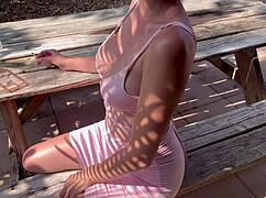 Artemisia, show us that perfect Italian milf body smoking outdoors in Florida?