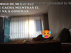 amigo climbs into bed while esposo leaves for training