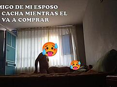 amigo climbs into bed while esposo leaves for training