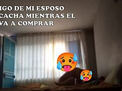 amigo climbs into bed while esposo leaves for training