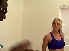 hey sindy lange the hot blonde milf housewife gets sporty interracial blowjob sex with john e depth