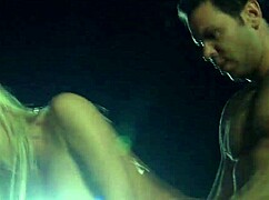 Blonde milf Carmen Luvana gaps her shaved pussy outdoors slut fucked hard