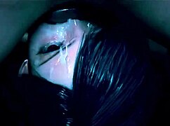 how much cum can this brunette's big tits really handle?