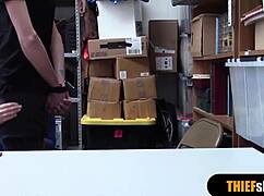 hot blonde milf guard fucks thief in rough doggystyle