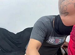 can a big ass blonde latina milf handle monster bbc cum on her natural tits?