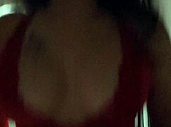 Asian milf's big tits bounce riding hard cock cowgirl