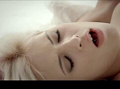 Blonde teen Ria Sunn tempts her lover into wild outdoor passion