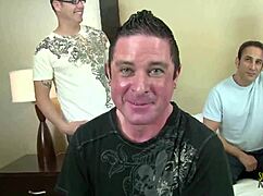 Young Brunette with Small Tits Craves Monster Cocks in Wild Orgy Facial Cumshots with Friends