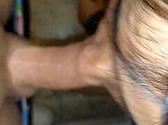 who's ready for this shemale sucking my cock then anal pounded close-up in kitchen?