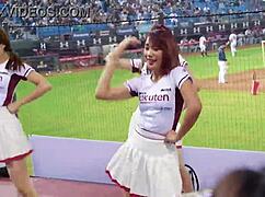Baseball Cheerleaders Shake Perfect Bodies Boldly