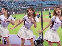Baseball Cheerleaders Shake Perfect Bodies Boldly