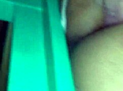 who's ready for this shemale sucking my cock then anal pounded close-up in kitchen?