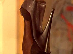 Latina big tits milf fucked doggystyle in slutty heels and fishnets