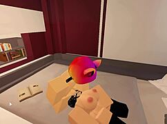 sharing a fun casual romp in roblox with cowgirl creampie and doggystyle action