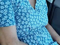 A man wanks nervously in public carpark as someone approaches