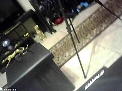 Glasses Brunette Endures Hardcore Pussy Pounding BTS Shoot