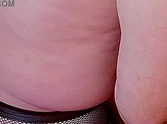 slutty granny carmen angel gags deep on old cock in homemade pov action