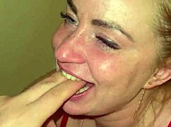 whoa my stepsis sexy blonde bombshell sucks monster cock homemade blowjob 😍💦