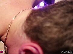 big booty latina chokes on bwc deepthroat in fishnets till she gags