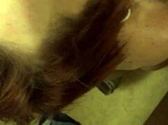 hottie sasha kneels and sucks every drop of jizz from my throbbing cock for her facial fix