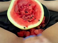 Hey arab teen squirts watermelon in tight pussy homemade los angeles kinky food fetish multiple orgasms girl next door