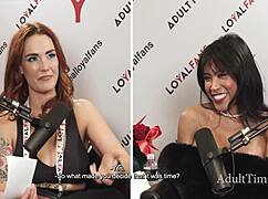 ever chatted with hot asian pornstar ember snow alongside cory chase and romi rain?