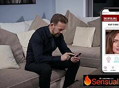 swipe right and join alexis crystal, erik everhard, and jenny doll for this steamy threesome adventure