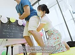Does strict tuition teacher teach teen student hardcore rough sex lessons properly?