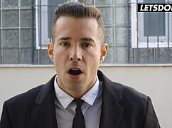 This horny latina milf sneaks off to cheat riding tinder date's big cock doggystyle cumshot finish