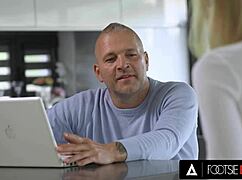 Footsie Babes - Candee Licious' Pretty Feet Cum Covered After Office Anal!