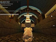 in roblox world blonde slut takes deep anal and rides hard