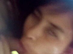 A peruvian teen milf wakes up to oral then rides him outdoors till creampie