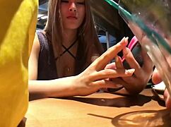 gave college girl fujisaki sara 50k then creampied her hotel room without asking?