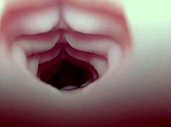 emelie takes a quick creampie from the bad dragon fleshlight with sloppy sounds