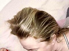 Step son sneaks in bedroom sucks mommy's huge cock pussy pounding after husband leaves