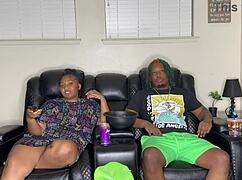 i sneak this perfect ebony ass pounding before husband gets back home