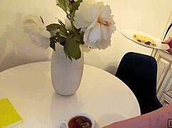 stepmom, your big tits look amazing—now bend over the kitchen counter for my hard cock!