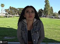 Amateur Teen Kara Faux Oiled Up Flashing Small Tits Cream Filled