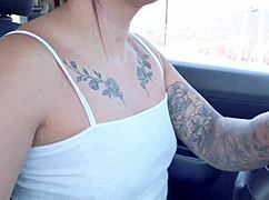 damn, this latina taxi girl strips naked right in the car ride