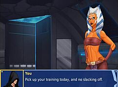 orange trainer grooves through boob-shaking dance routine