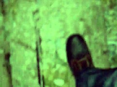 I stroke my cock hard right by the public train tracks