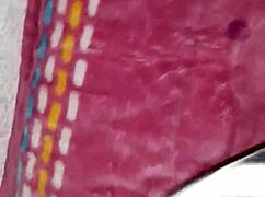 cumshot lands right on the tennis shoes in fetish play.