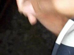 I stroke my cock hard right by the public train tracks