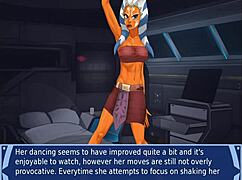 orange trainer grooves through boob-shaking dance routine