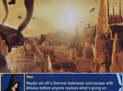 orange trainer grooves through boob-shaking dance routine